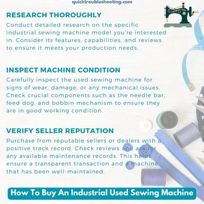 How To Buy An Industrial Used Sewing Machine