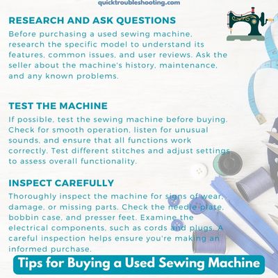 Tips for Buying a Used Sewing Machine