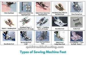 Sewing Machine Feet Guide