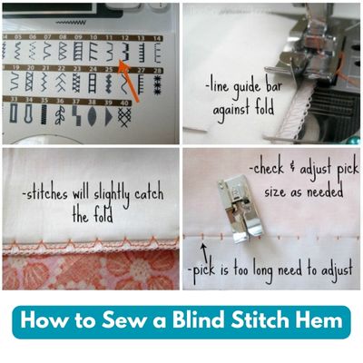 How to Sew a Blind Stitch Hem